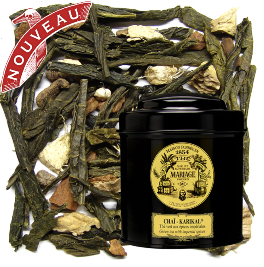 CHAÏ - KARIKAL® Thé vert - Jardin Premier* aux épices impériales - Boîte de 100g