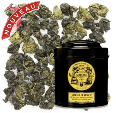 MILKY BLUE ABSOLU® - Thé bleu soyeux aux notes lactées luxuriantes - Jardin premier* - Boîte de 100g MILKY BLUE ABSOLU® - Thé bleu soyeux aux notes lactées luxuriantes - Jardin premier* - Boîte de 100g