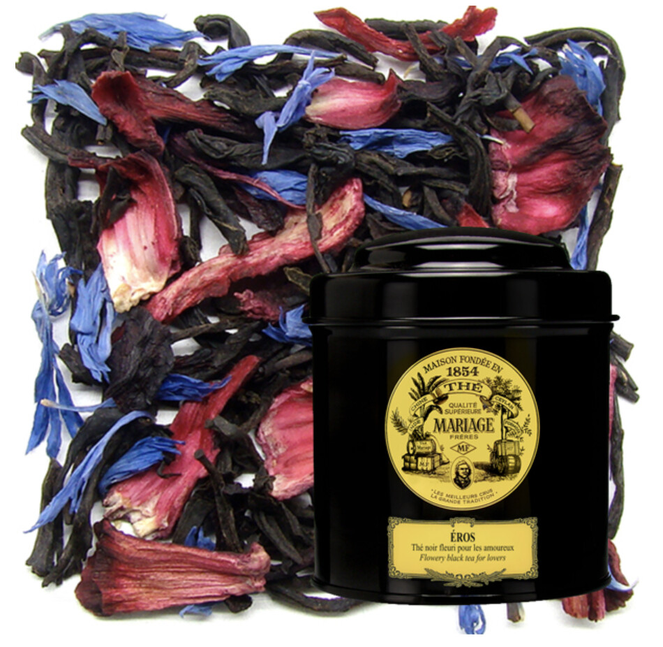 THÉ NOIR - ÉROS® Thé noir fleuri pour les amoureux - Boîte de 100g THÉ NOIR - ÉROS® Thé noir fleuri pour les amoureux - Boîte de 100g
