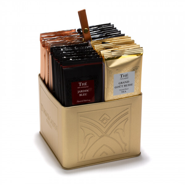 COFFRET INFINIMENT - PRÉSENTOIR OR DE 32 SACHETS DE THÉS