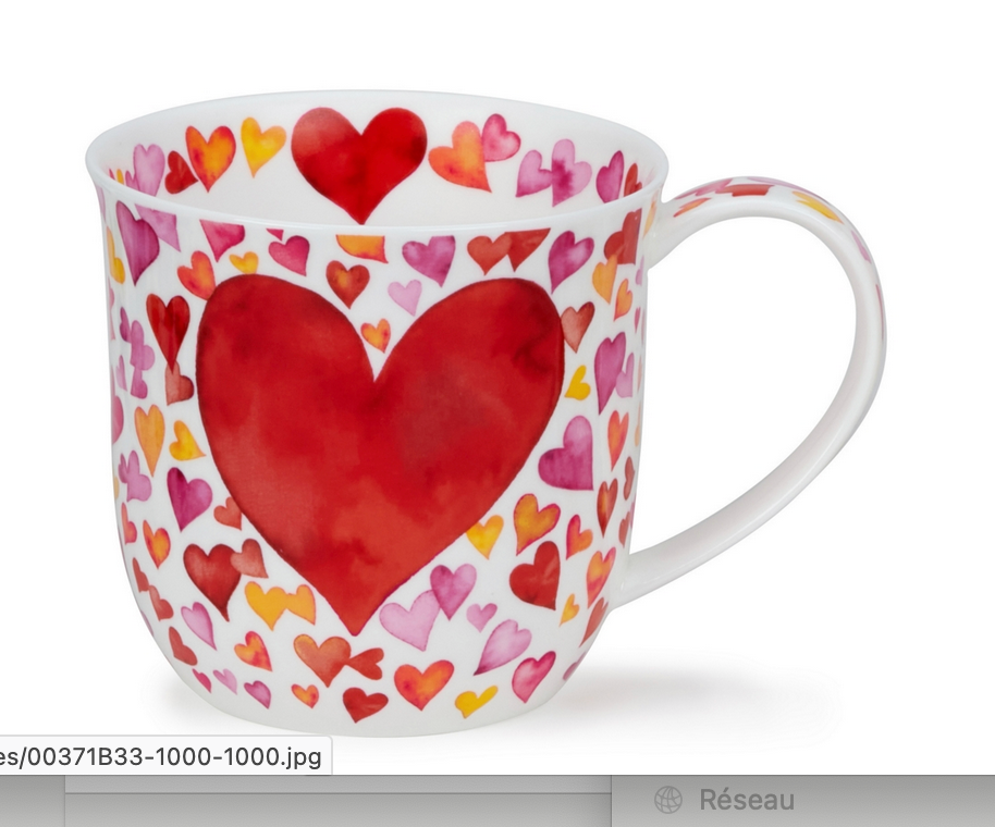 Mug Cumbrae 0,45 L - Dunoon -Big Love Red Mug Cumbrae 0,45 L - Dunoon -Big Love Red