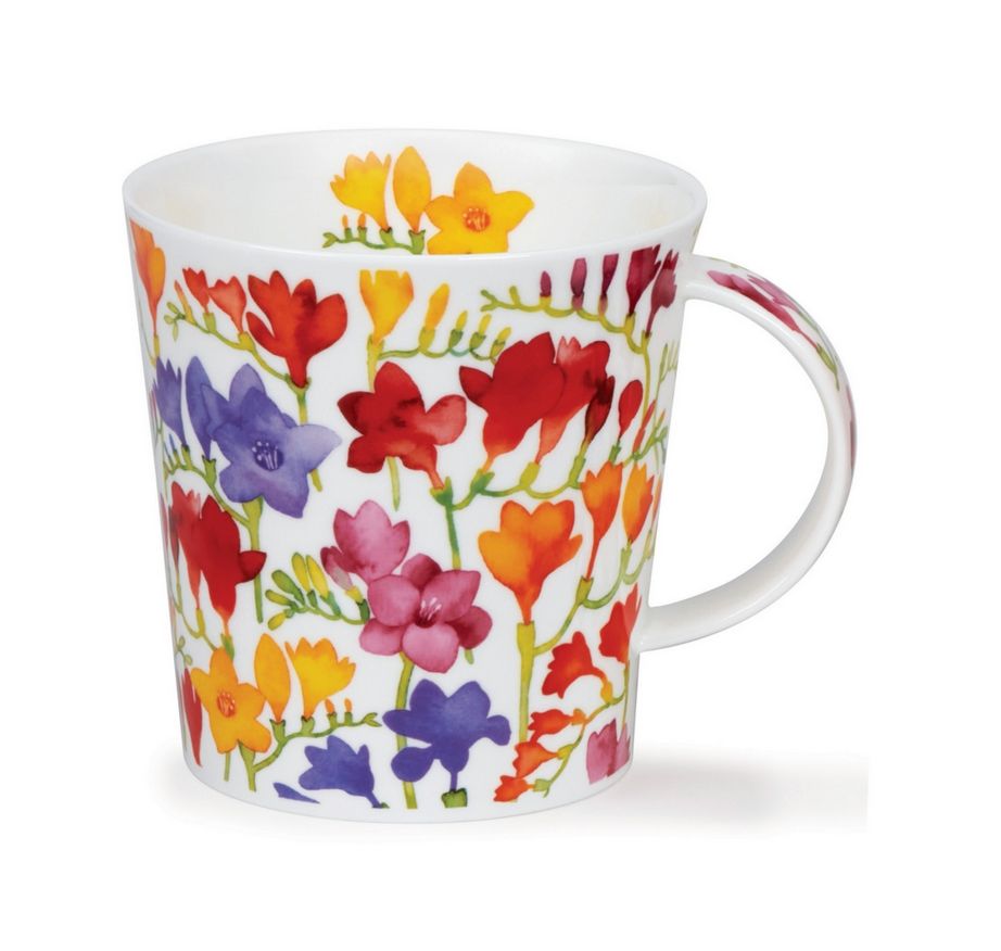Mug Cairngorm 0,48 L Dunoon - Floral fiesta freezia
