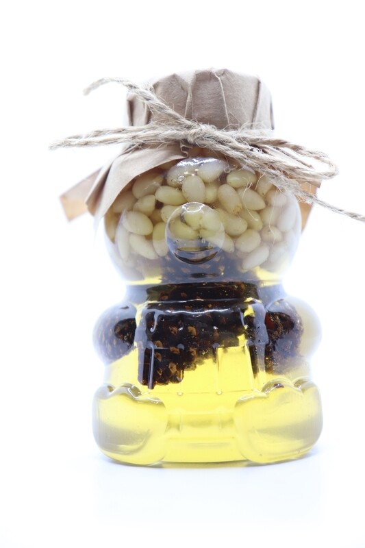 Мёд иван-чая с ядром кедрового ореха и сосновой шишкой