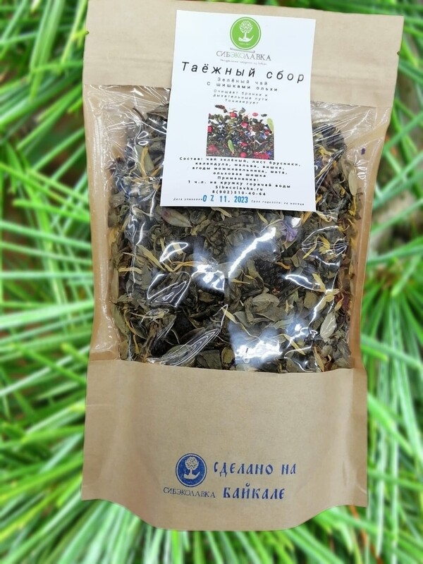 Чай Таёжный сбор зелёный, 150 грамм