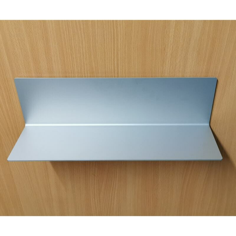 Aluminium-Winkelablage
mit unsichtbarer Wandaufhängung