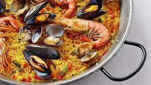 Paella de mariscos.
