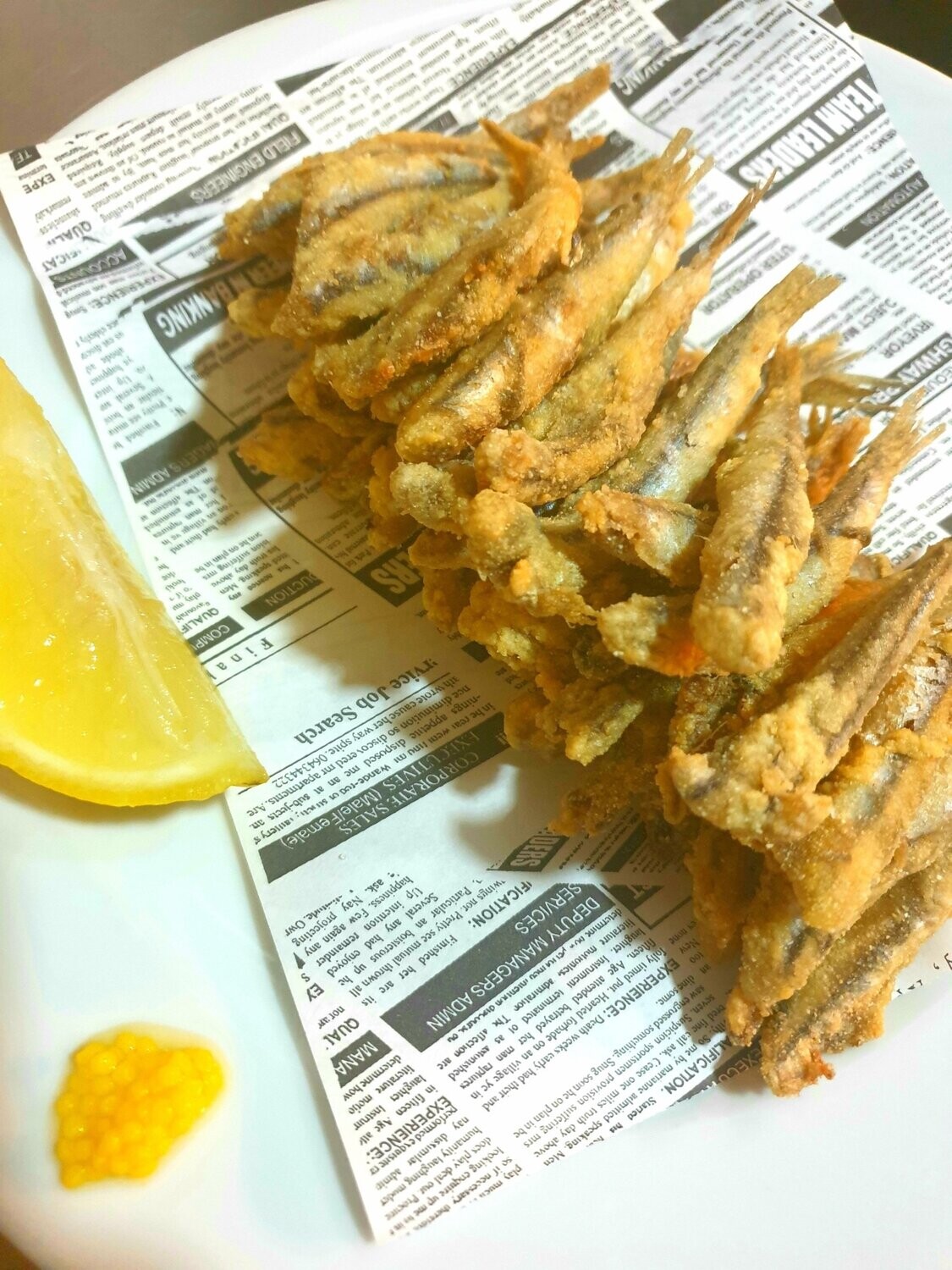 Boqueroncitos fritos.