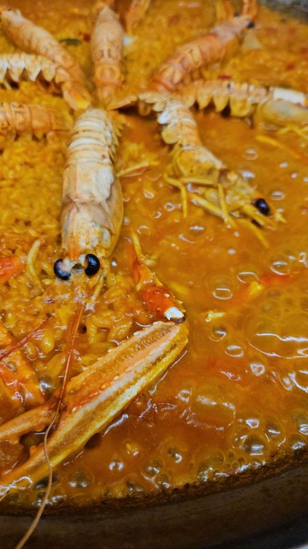 Arroz con cigalas al cava