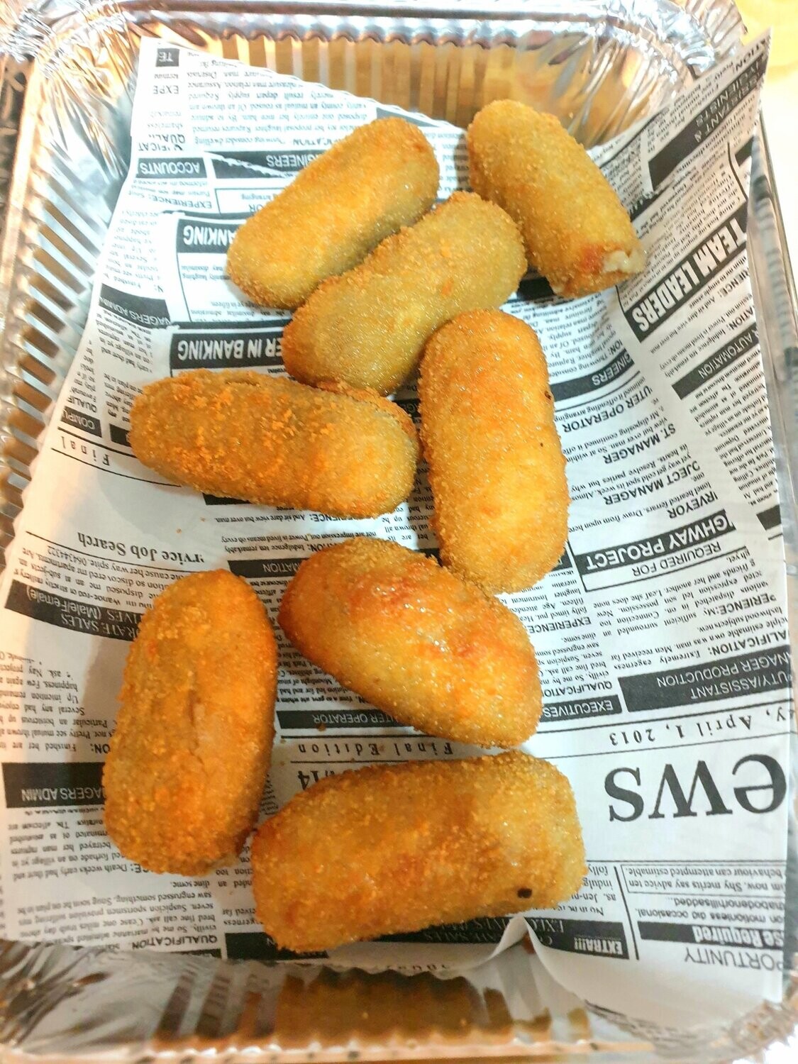 Croquetas caseras de boletus.