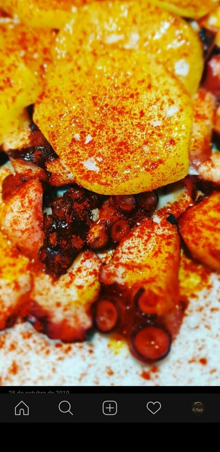 Pulpo a la gallega.