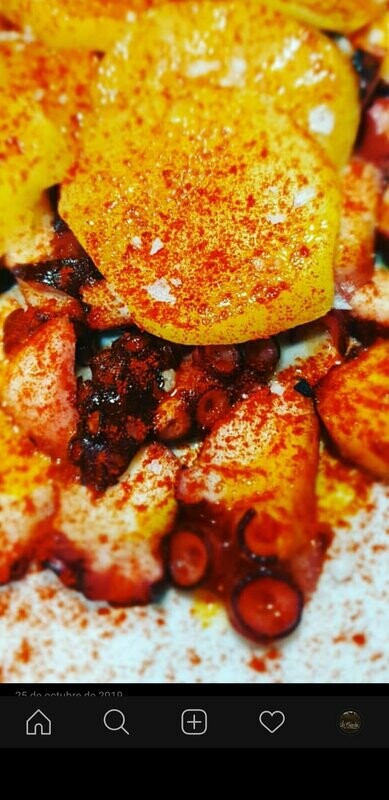 Pulpo a la gallega.
