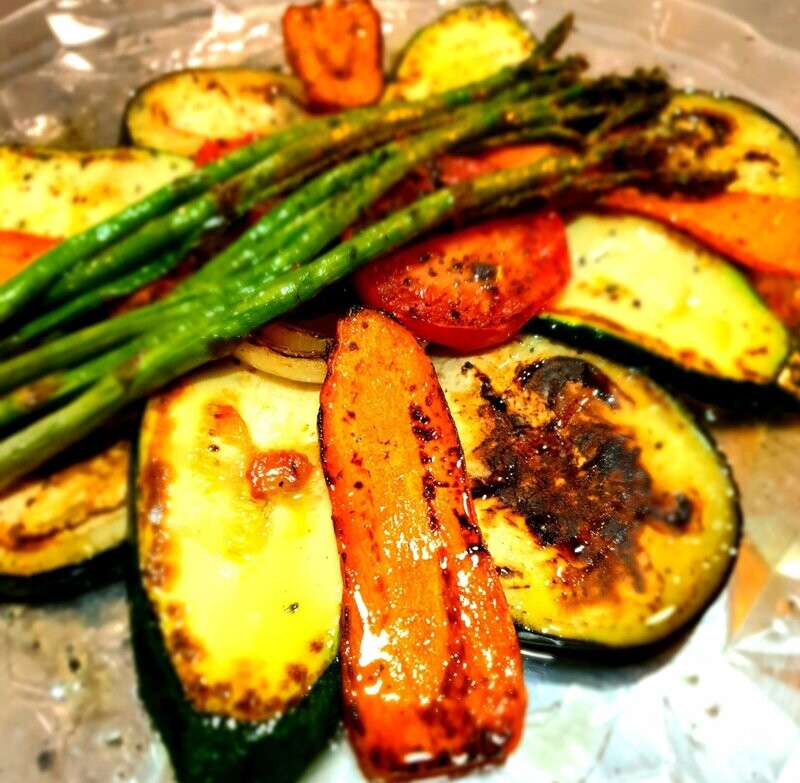 Parrillada de verduras.