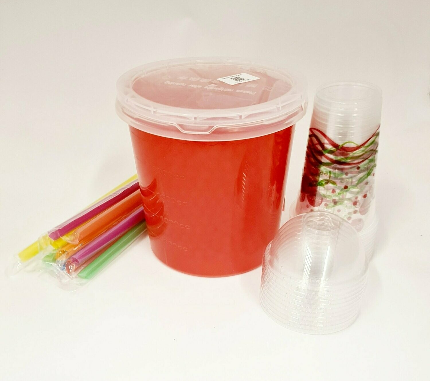 Party Set 1 mit Boba 3200 g, Bechern und Strohhalmen