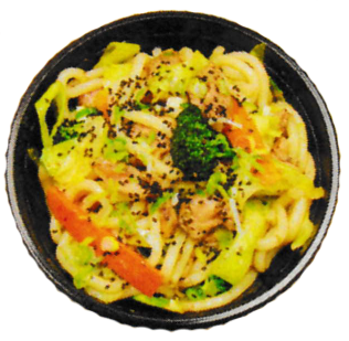 Yaki udon (fried udon noodle)