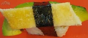 Katsu chicken avocado nigiri