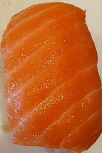 Fresh salmon nigiri