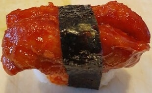 Spicy chicken nigiri