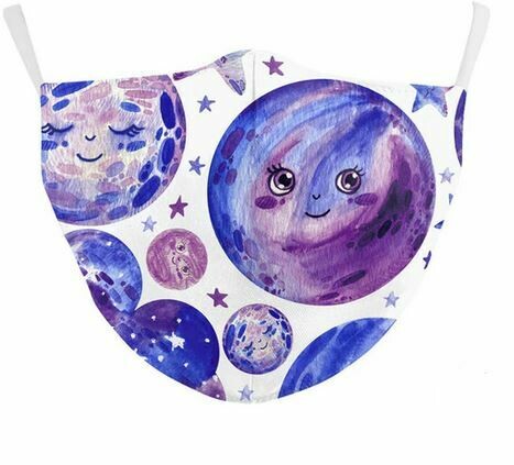 Community Maske Mond&amp;Sterne Erwachsene