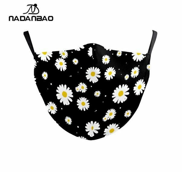 Community Maske Blumen dunkel Erwachsene