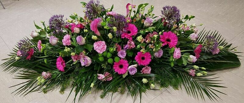 Gerbe ton rose mauve
