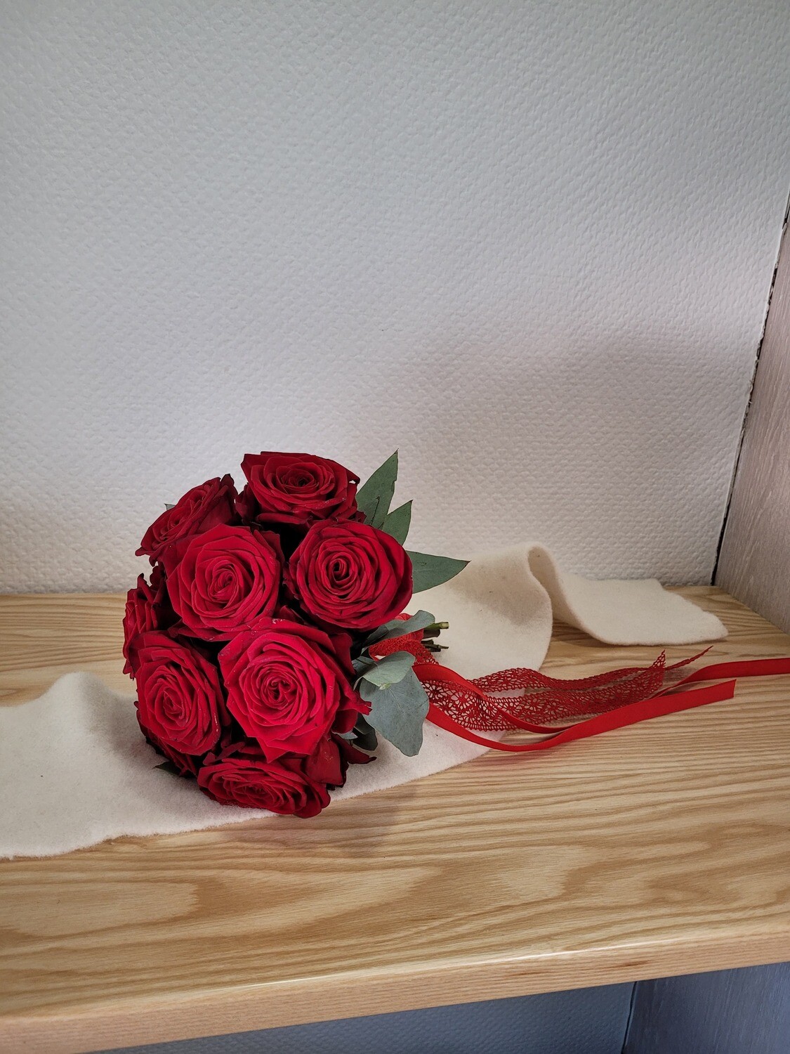 Bouquet de Mariée rose rouge