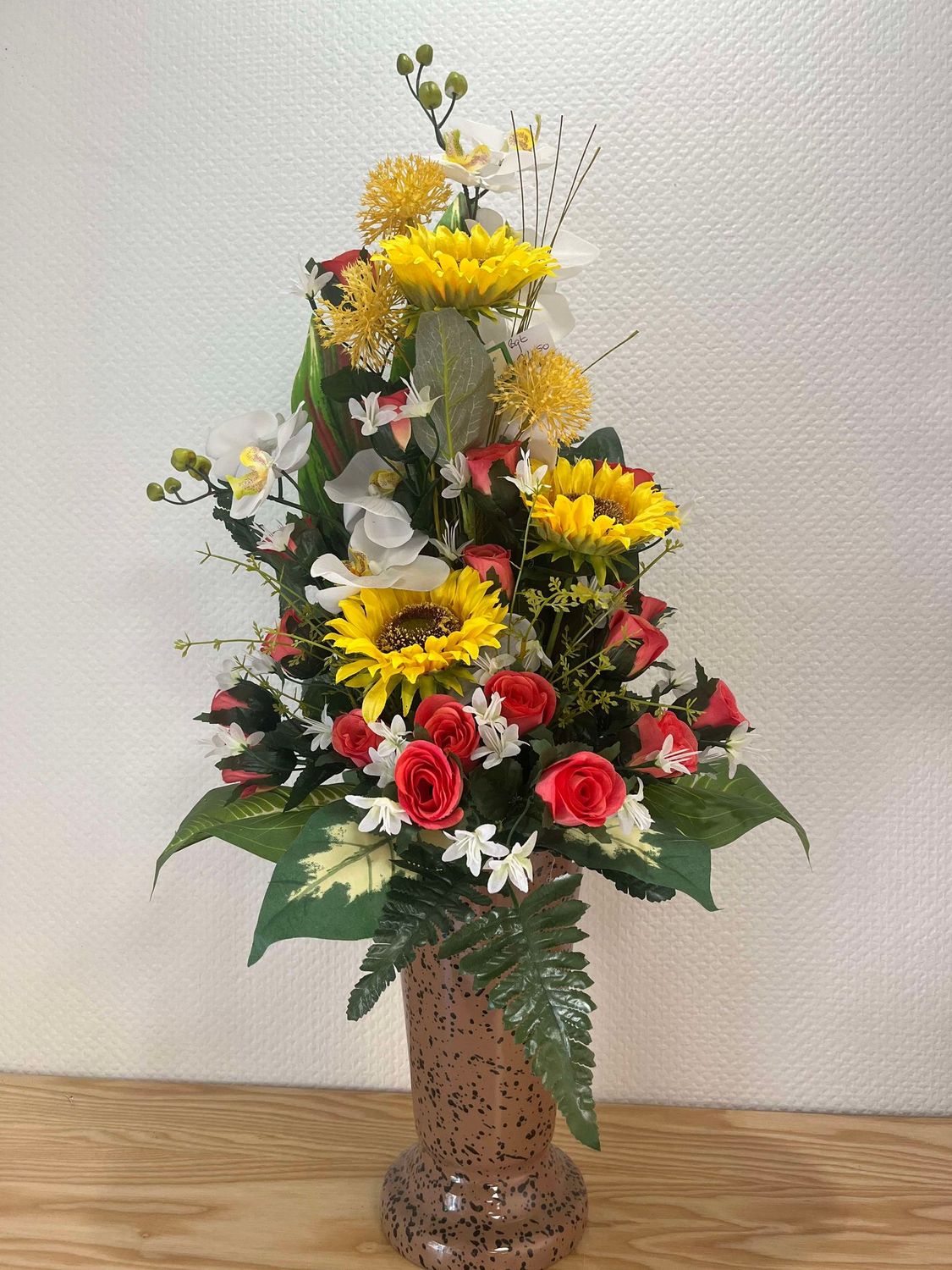 bouquet vase fleurs artificielles
