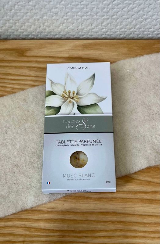 Tablette parfumée musc blanc