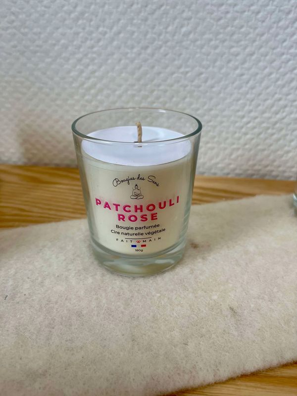 Bougie parfumée Patchouli Rose