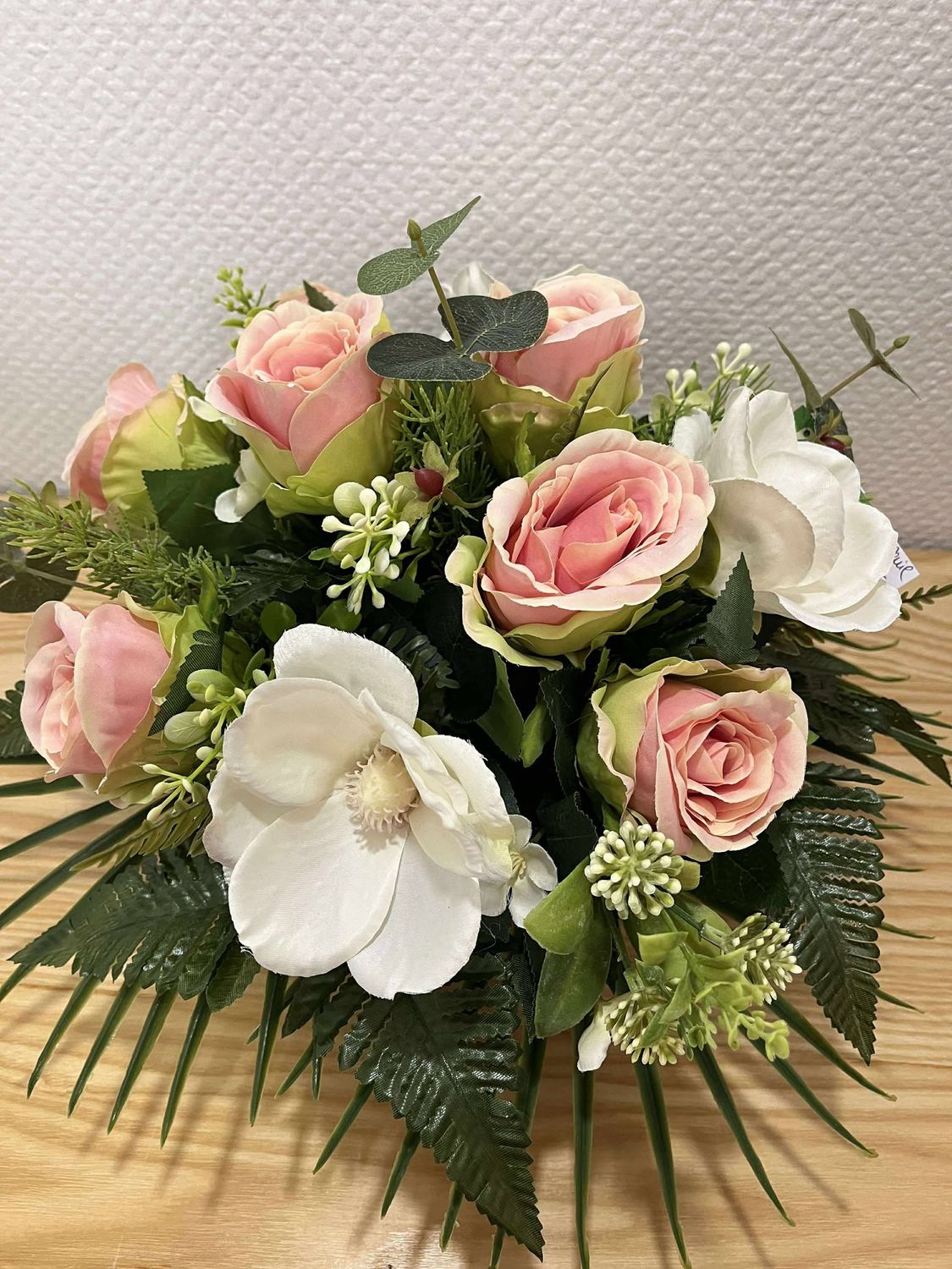 Coussin de fleurs artificielle
