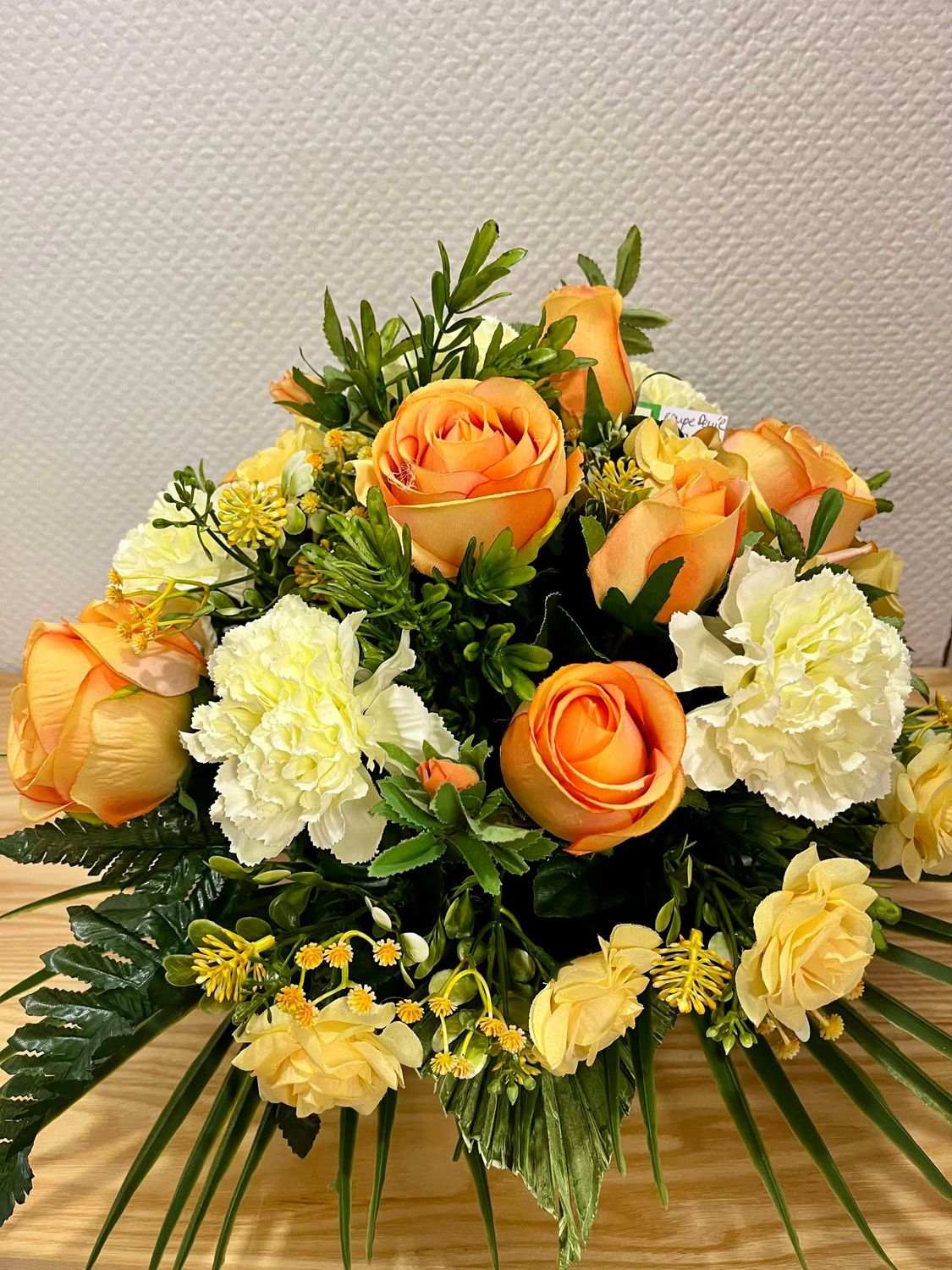 Coussin de fleurs artificielle