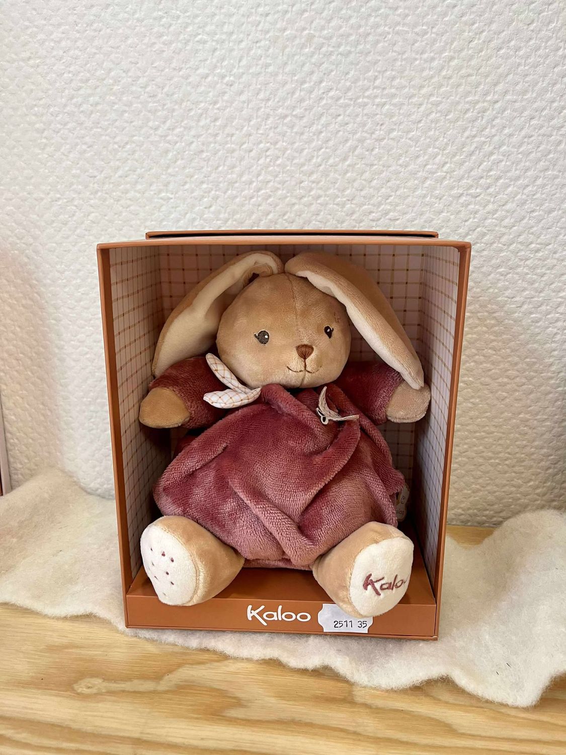 Doudou Kaloo lapin rose terracota