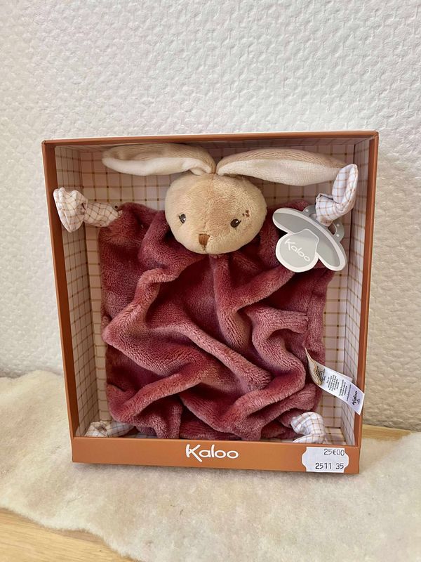 Doudou Kaloo lapin rose terracota