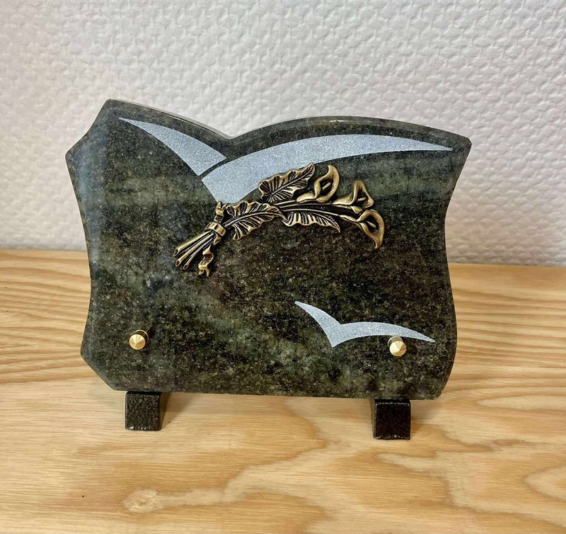 Plaque mortuaire 20x15