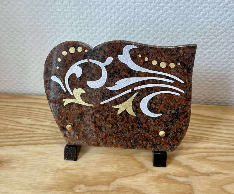 Plaque mortuaire 20x15