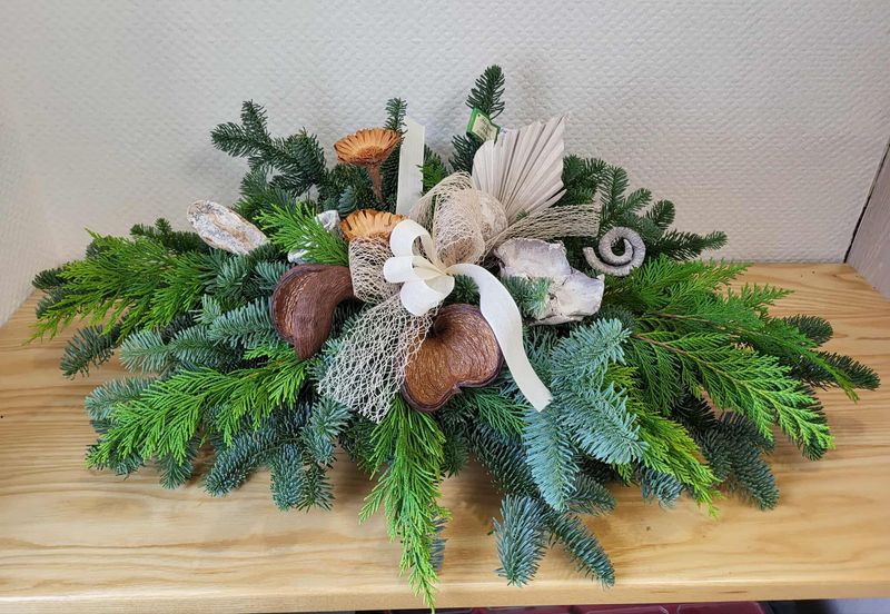 Arrangement forestier couleur blanc en sapin alsacien
