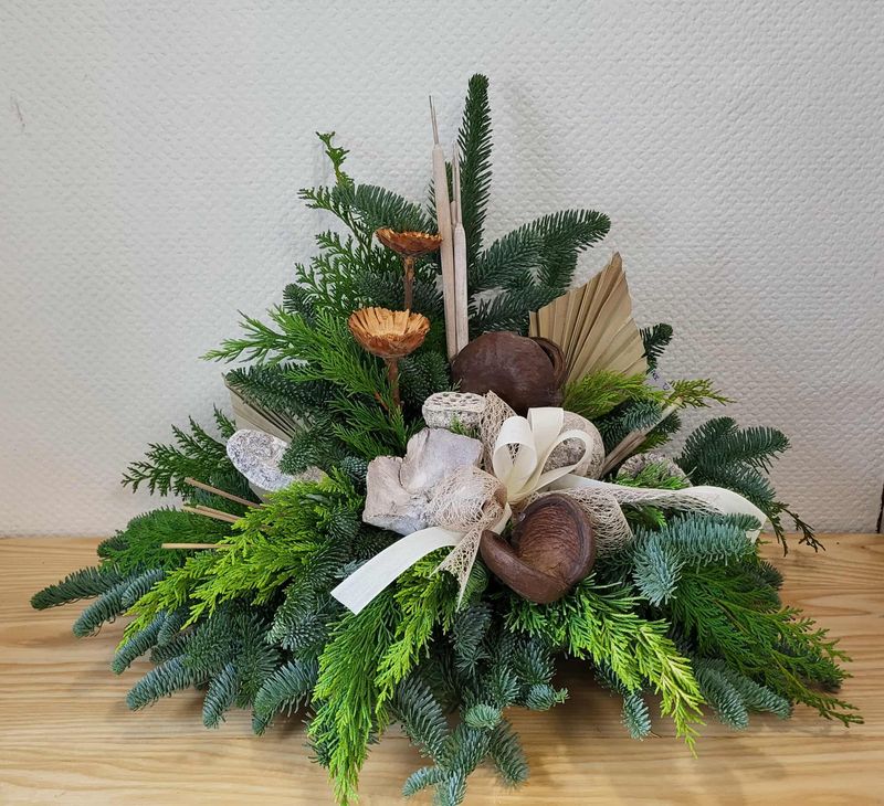 Arrangement forestier couleur blanc en sapin alsacien