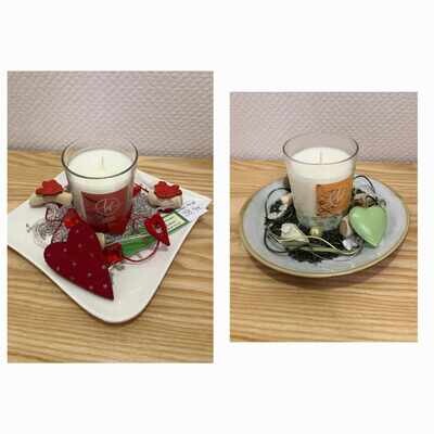 Bougie, Diffuseur, Composition avec bougie