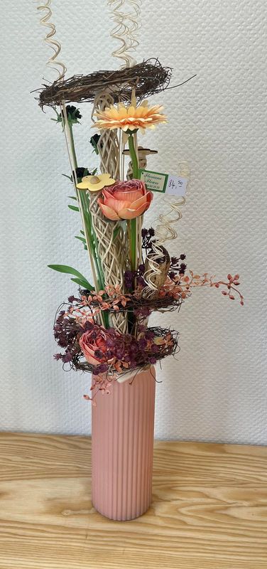 Composition sec et soie automnale