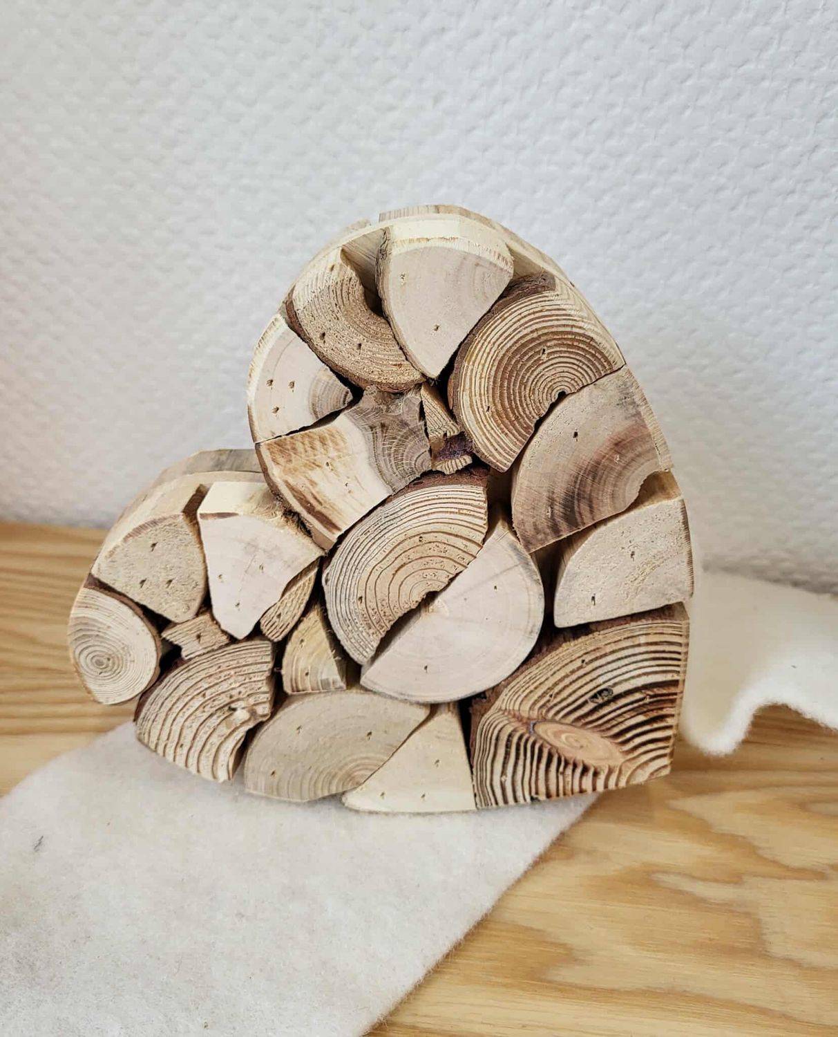 Coeur bois à poser 20cm