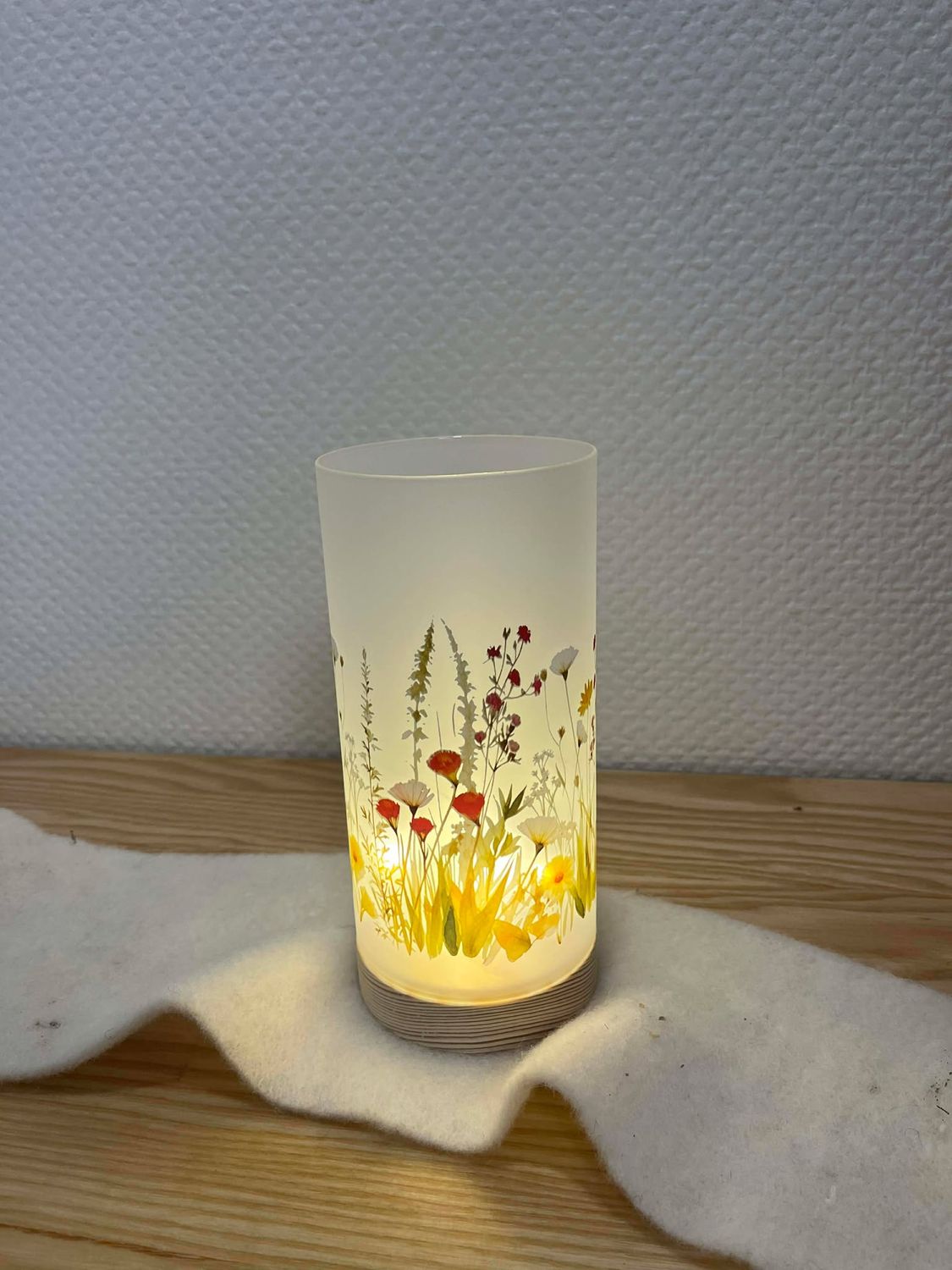 Photophore Led fleuri