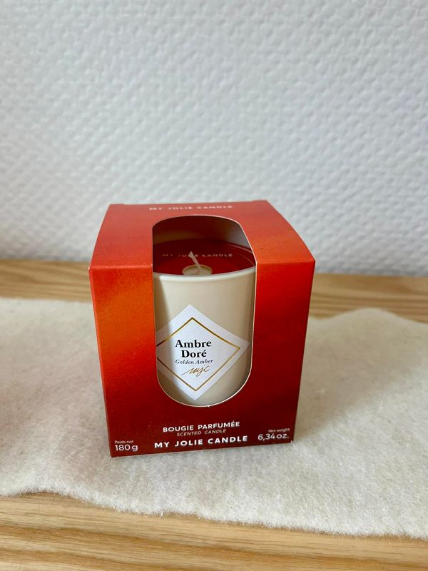 Bougie parfumée Ambre doré 180g