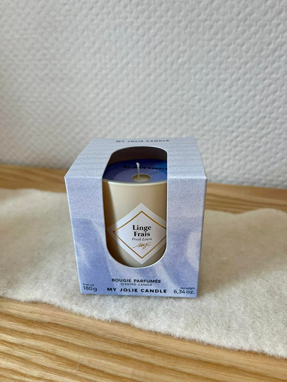 Bougie parfumée Linge frais 180g