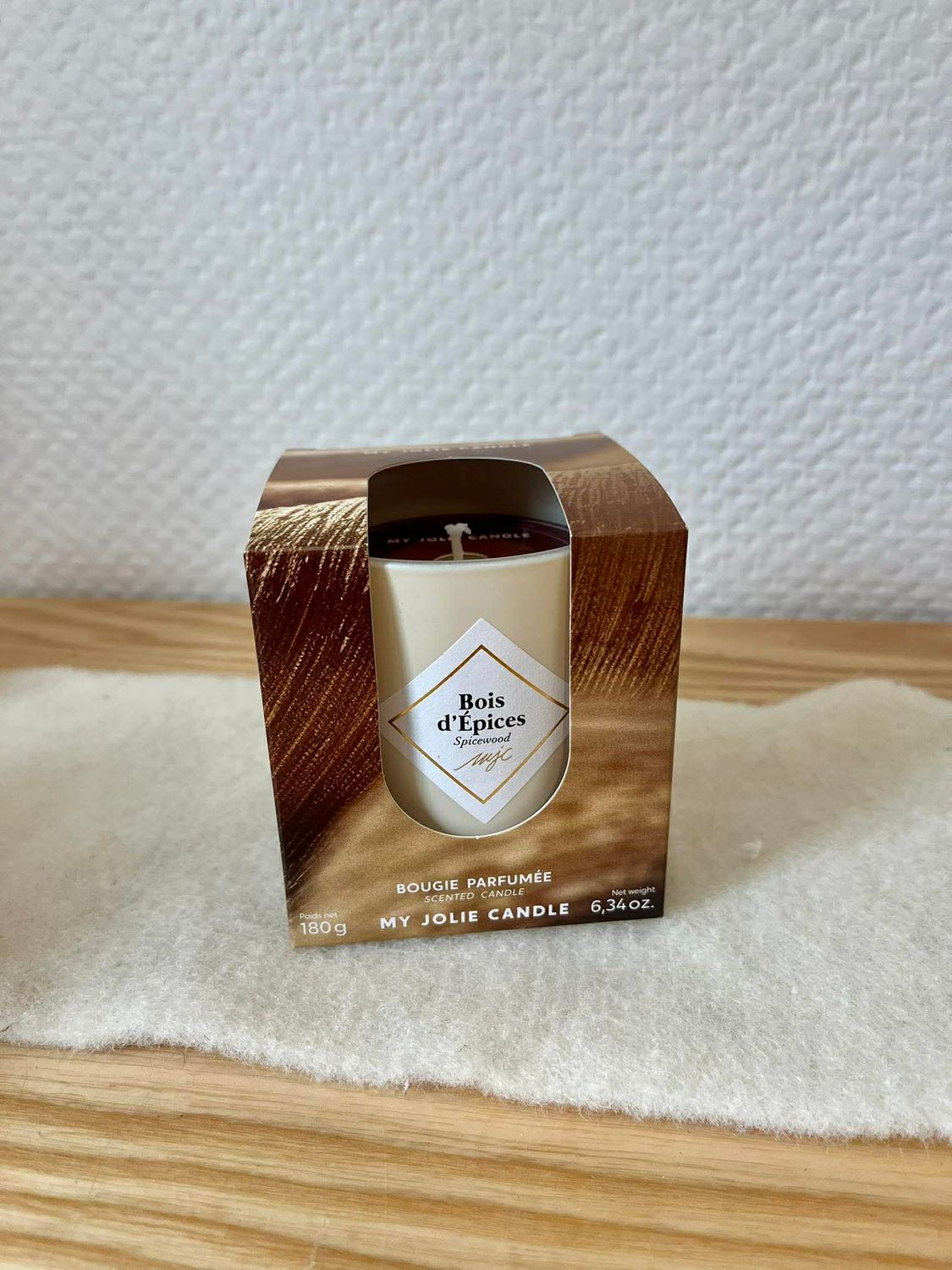 Bougie parfumée Bois d'epices 180g