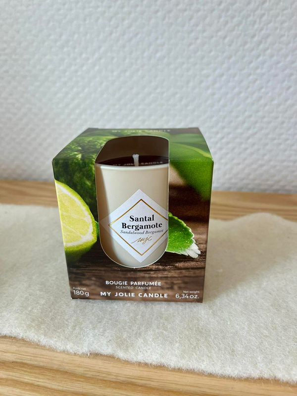 Bougie parfumée Santal Bergamote 180g