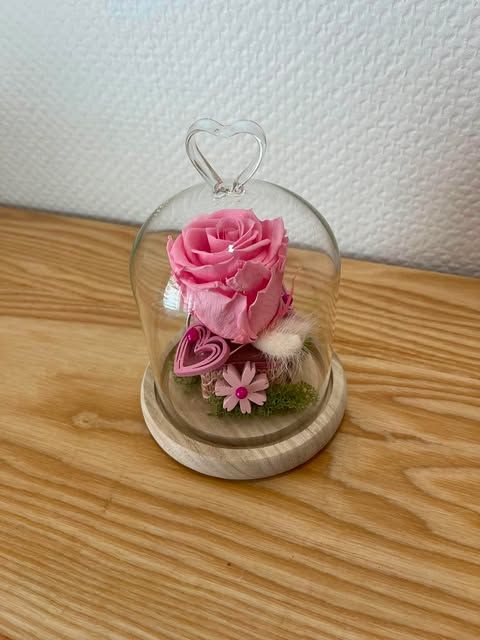 Cloche rose éternelle rose