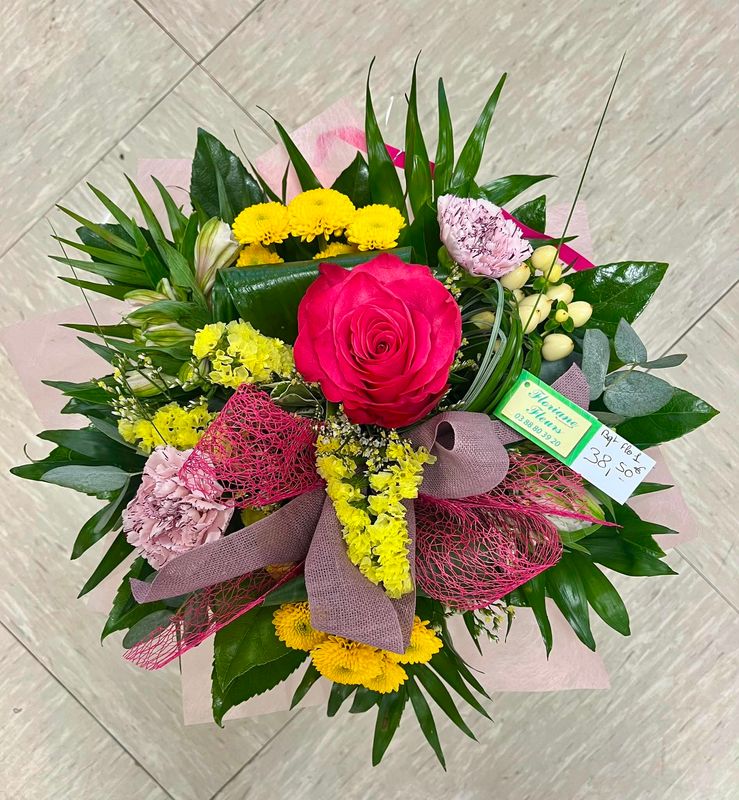 Bouquet Flo 1 tons rose / jaune