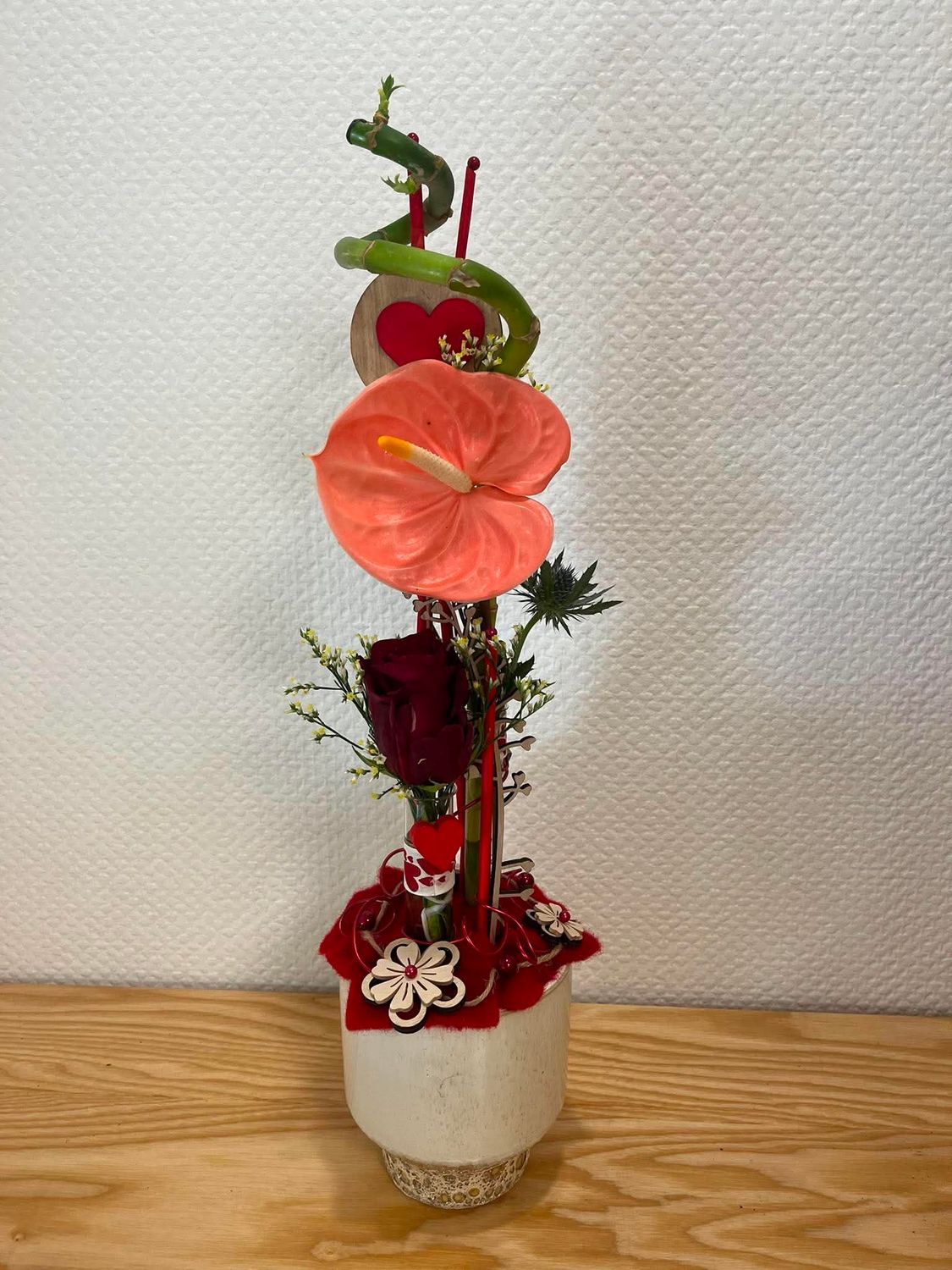 Composition de fleurs spéciale fête des mères grand modèle