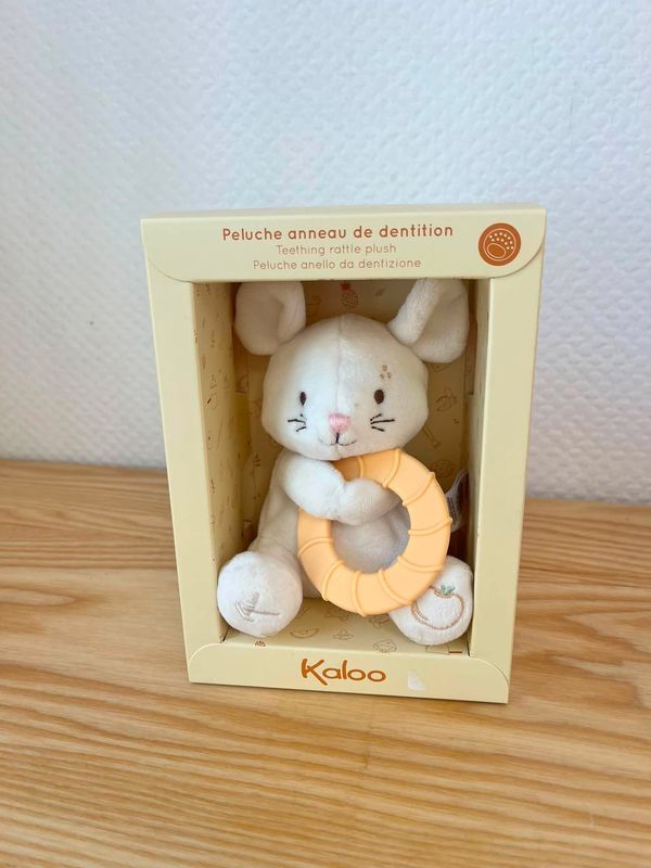 doudou souris avec anneau de dentition