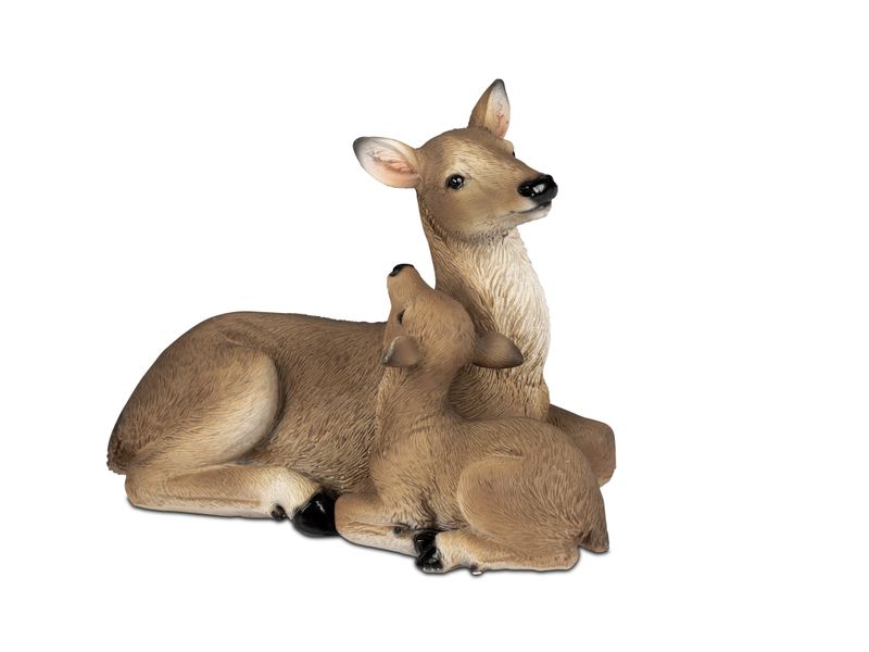 Chevreuil faon couché 18 cm