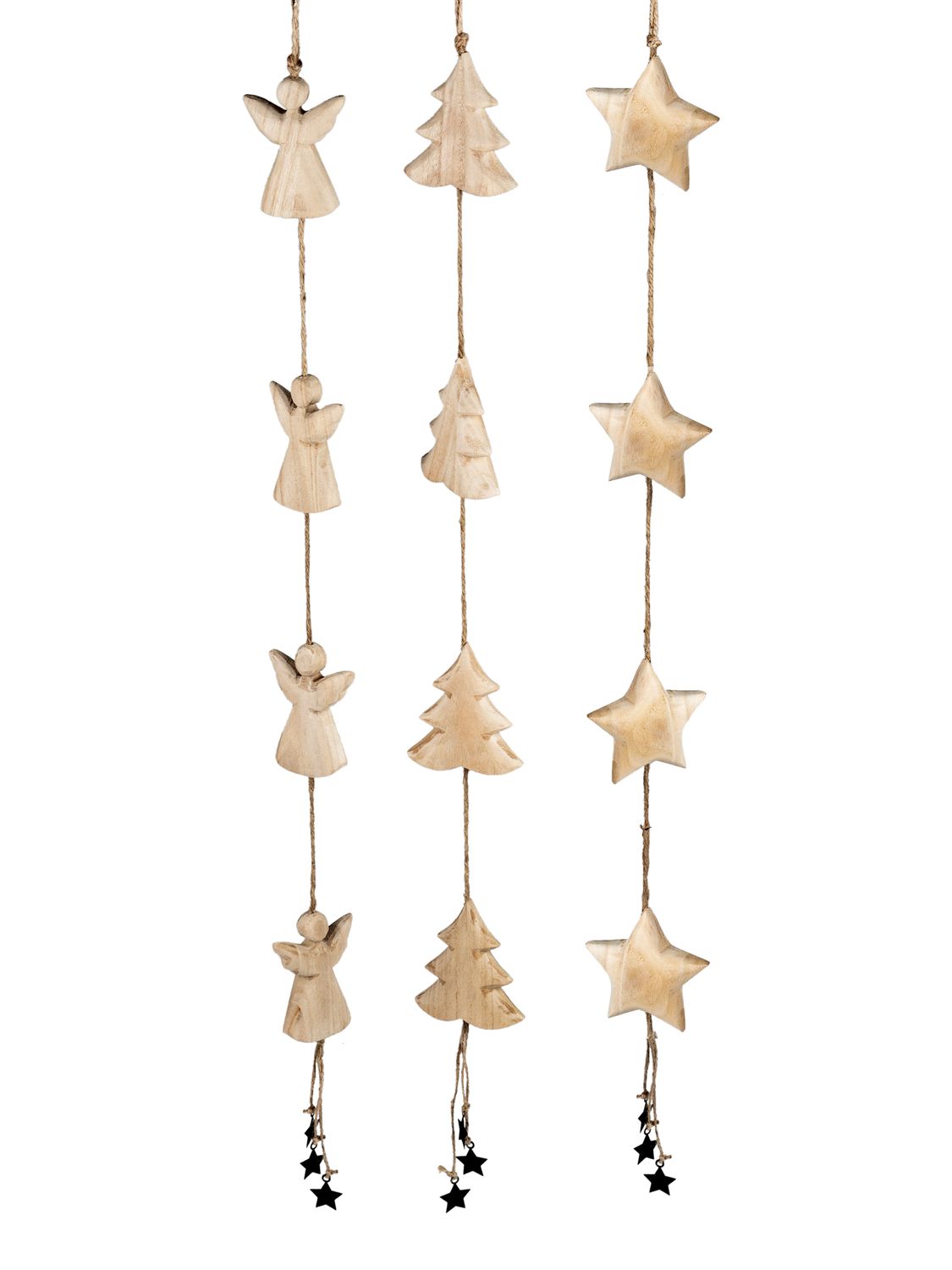 Guirlande  bois métal assortie 90 cm